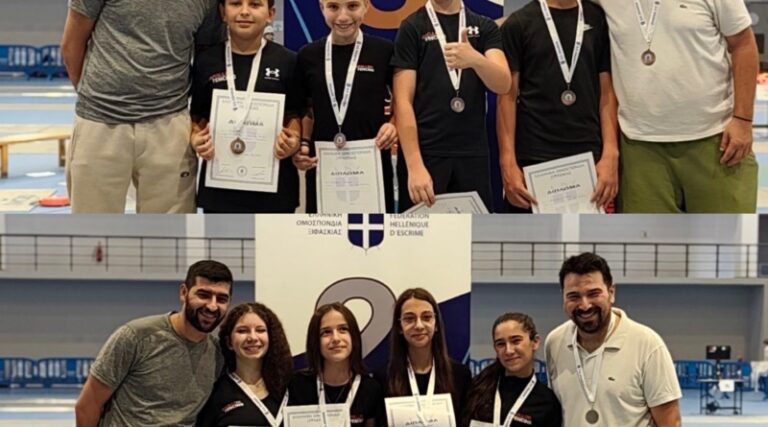 Ξιφασκία – Αποτελέσματα στο Πανελλήνιο Πρωτάθλημα Παμπαίδων – Παγκορασίδων Ομαδικά
