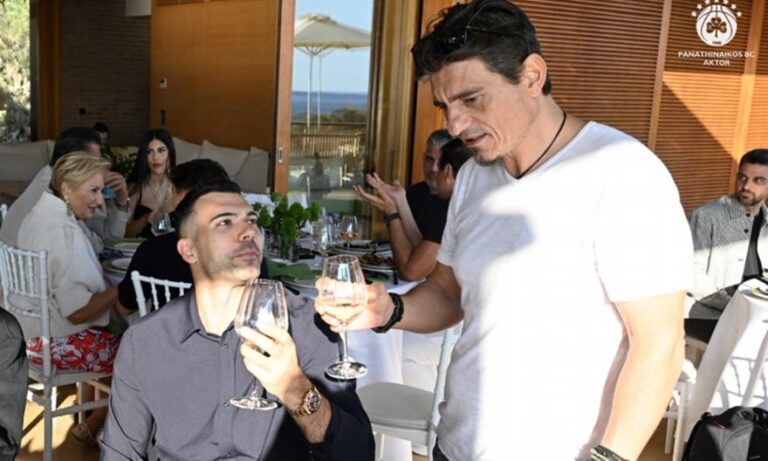 Παναθηναϊκός AKTOR: Ο Δημήτρης Γιαννακόπουλος παρέθεσε γεύμα στους «πράσινους» στο σπίτι του στο Σούνιο