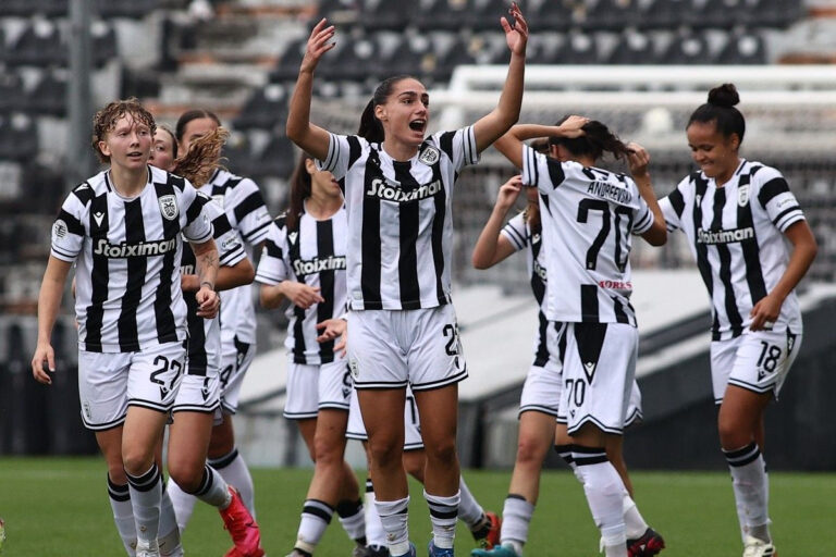 ΠΑΟΚ – ΑΕΚ 4-1: Οι “ασπρόμαυρες” διέλυσαν με τεσσάρα την Ένωση και έκαναν ηχηρή δήλωση επιστροφής στην κορυφή της Women’s Football League