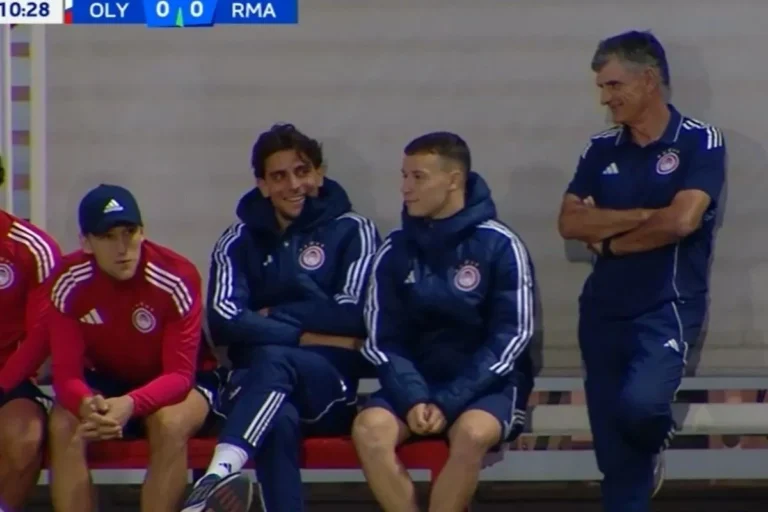 Ολυμπιακός: Ο Μεντιλίμπαρ και ποδοσφαιριστές της ομάδας Ανδρών παρακολούθησαν το παιχνίδι με τη Ρεάλ για το Youth League