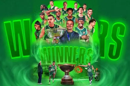 Ολυμπιακός – Παναθηναϊκός 68-79: Πράσινη κυριαρχία στην Κρήτη, ο Αταμάν το δεύτερο τρόπαιο της σεζόν