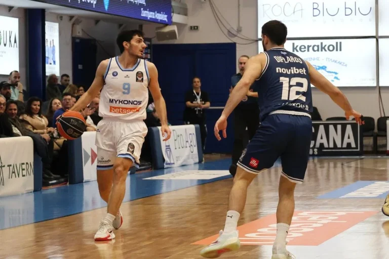 Μύκονος Betsson – Καρδίτσα 76-75: H ομάδα της Μυκόνου πήρε τη νίκη κόντρα στους Θεσσαλούς και το 7ο εισιτήριο για το Allwyn Final-8 Κυπέλλου Ελλάδας με τρίποντο του Σκουλίδα στα τελευταία δευτερόλεπτα