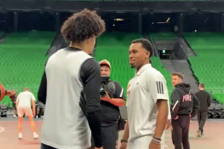 Παναθηναϊκός AKTOR – Παρί: Ο Σορτς επισκέφτηκε τους πρώην συμπαίκτες του