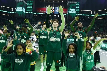 Παναθηναϊκός AKTOR: Οι πανηγυρισμοί των πρασίνων μετά τη νίκη επί των Μονεγάσκων