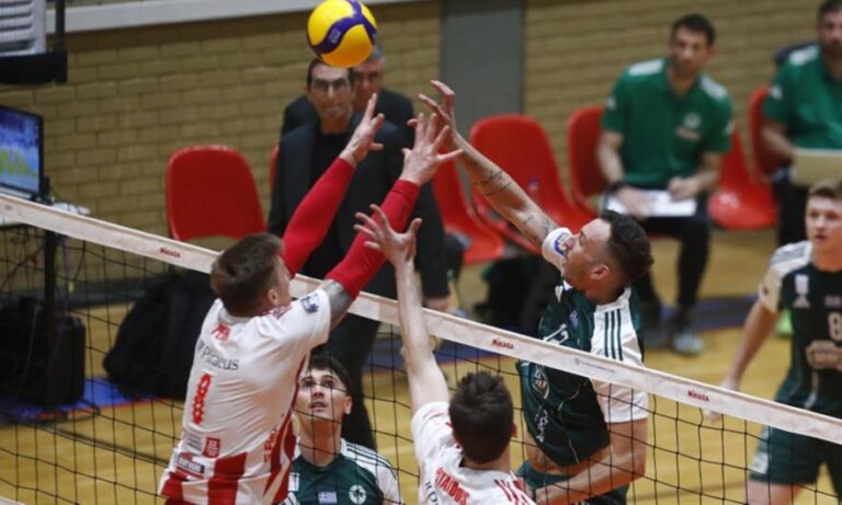 Παναθηναϊκός-Ολυμπιακός: Πράξη τρίτη στα ημιτελικά της Novibet Volley League για τους δύο «αιώνιους»